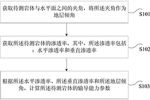 岩体输导能力参数的确定方法和装置