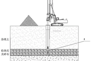 涉及深层混凝土块、碎石层的旋挖钻孔施工方法及专用旋挖钻孔设备