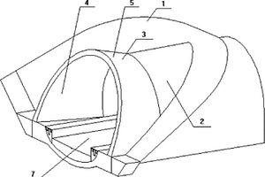 喇叭口隧道洞门结构