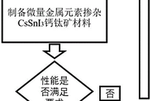 掺杂金属元素提高无机无铅CsSnI3钙钛矿稳定性的方法