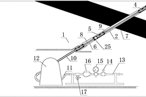 矿山岩体钻孔瓦斯封堵抽采一体式系统的观测方法