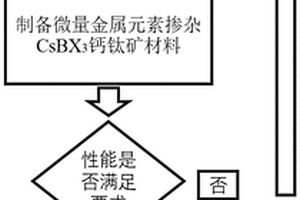 金属元素和有机物协同作用来得到稳定CsBX<Sub>3</Sub>钙钛矿方法