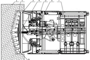 利用加压水破岩的掘进机