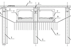 铁路便桥下部结构线外施工及盖梁顶拉体系与施工方法