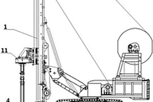 液压冲击破碎与切削复合钻头的打桩钻机