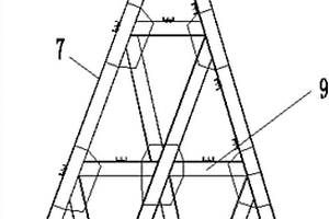 斜腿墩柱施工用三角支撑架