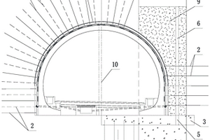 侧跨无充填型狭长浅底溶洞段的隧道修建方法
