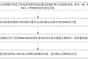 富Sr矿物或岩石进行Sr同位素分析的方法及系统