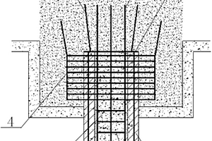 耐腐蚀空心方桩的承台连接结构