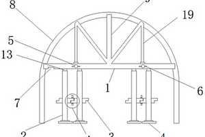 野外隧道用的钢拱支撑连接件