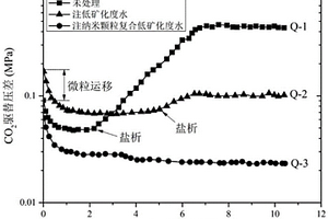 纳米颗粒复合低矿化度水提高CO2注入能力的方法