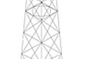火炬型单回路输电杆塔