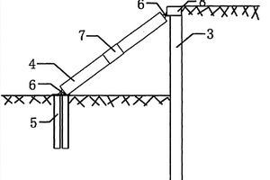 大基坑斜撑支护结构