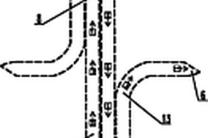 两个右转和直行“Y”字形分叉隧道的组合隧道