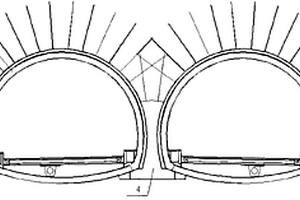 改进型复合式中隔墙连拱隧道结构
