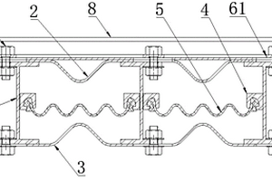 钢波纹涵管用多向变位的伸缩连接结构