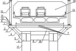 用于桩柱式排架墩桥梁的附着式框架结构