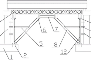 利用承台斜支撑的支架平台