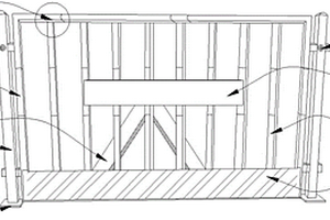 采矿用便于组装的防护栏