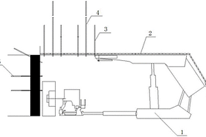 采矿巷道工作面机械化刷扩出架通道装置