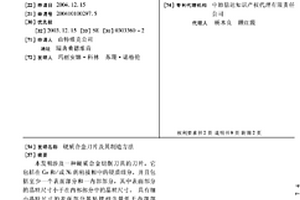 硬质合金刀片及其制造方法