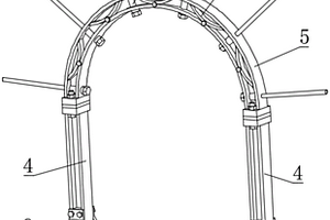 采矿用防冲击地压弧形支护架