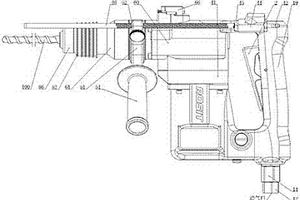 以气动马达驱动的铝合金机壳的手持式气动冲击钻机