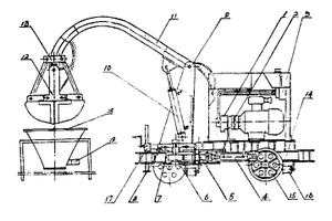 液压抓斗上料机