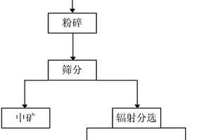 X射线辐射预分选低品位锡矿石的方法