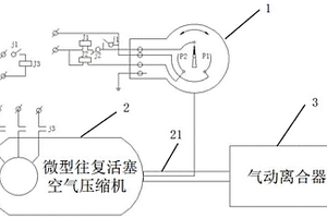 采用电接点压力表的空压机供压控制装置