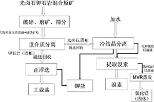 光卤石矿重介质选矿方法