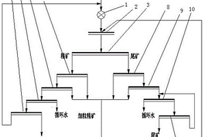 复杂难选低品位钼矿石重介选矿预先抛废系统及抛废工艺