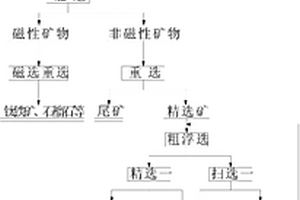 磁选抛尾重选脱泥细粒浮选的金红石选矿方法