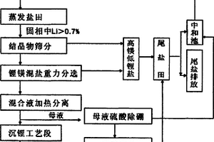 基于镁锂硫酸盐晶体形态及密度和溶解度差异的镁锂分离工艺