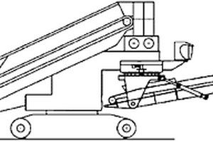 设置于滚筒洗矿机出料端和矿料输送带之间的布料机