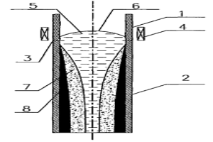软接触电磁连铸用两段式无切缝结晶器套管的制造方法