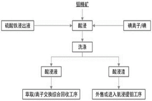 常压条件下在硫酸和硫酸铁溶液中高效氧化辉钼矿的方法