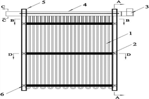 电解锰用栅栏型阳极板