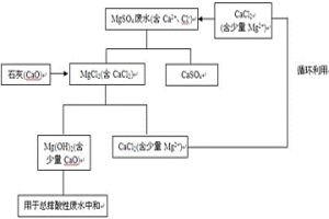 循环利用氯化钙处理包头矿转型硫酸镁废水的方法