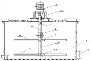 应用在浸出槽中的分体式搅拌装置
