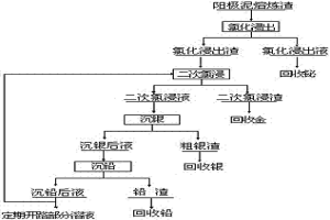 阳极泥熔炼渣的湿法处理工艺