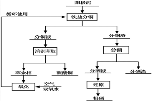 从阳极泥中提取硒、铜的工艺