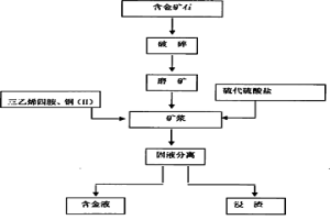 以三乙烯四胺为添加剂的硫代硫酸盐提金方法