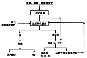 高铟高铁高硫锌精矿的浸出新方法