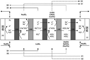 通过电渗析法制备锂化合物的方法和实施该方法的装置
