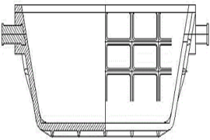 冶金渣盆无模型铸造方法
