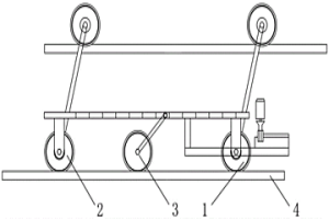 钢铁冶金轨道布料小车定位装置及方法