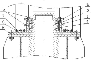 电力、冶金、水泥工业用大型隔断闸板阀浮动外密封装置