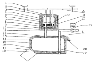 可输出金属液的节能型双级电渣精炼系统