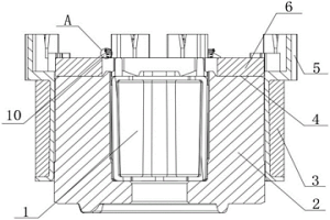 分动箱电机铁芯与铁板连接结构